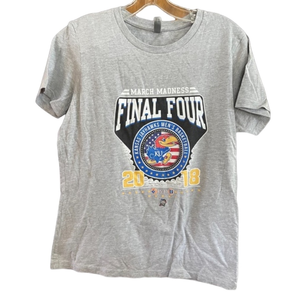 Next Level Apparel March Madness 2018 Final Four KU Jayhawk Tee size Ladies XL